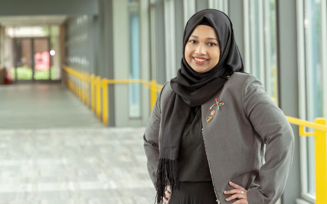 Mathematics graduate Afina Fayez hopes to help diversify the architecture field