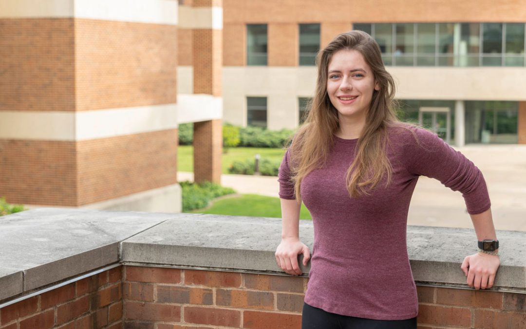 New graduate Kristen McDonald lands on right career path with degrees in data science and analysis, economics
