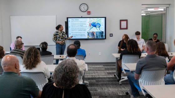 Rosie Puckett delivers presentation