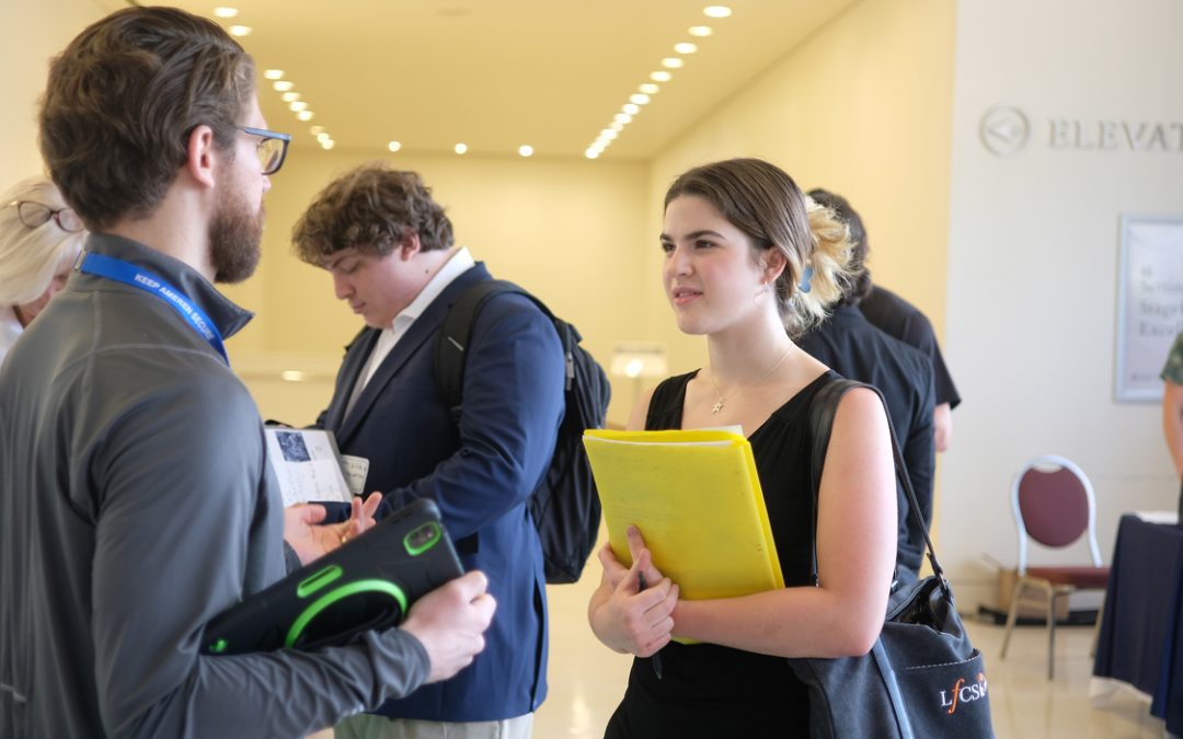 UMSL students and alumni connect with potential employers at the Fall Internship & Job Fair