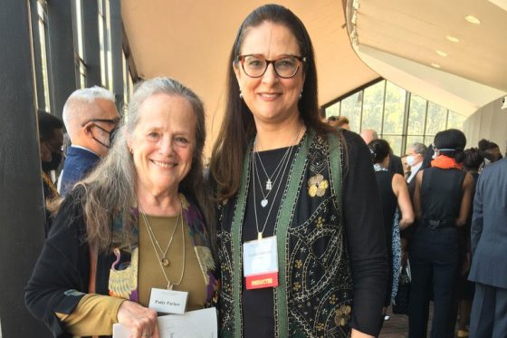 Patricia Parker and Lúcia G. Lohmann at their induction in the American Academy of Arts and Sciences