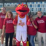 James Ott, Katy Mike Smaistrla, Louie the Triton, Adella Jones and Alex Orywall at the Cortex MetroLink station