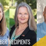 October UMSL Hero Award recipients Sadie Weiss, Tina Hyken and Cedric Carr