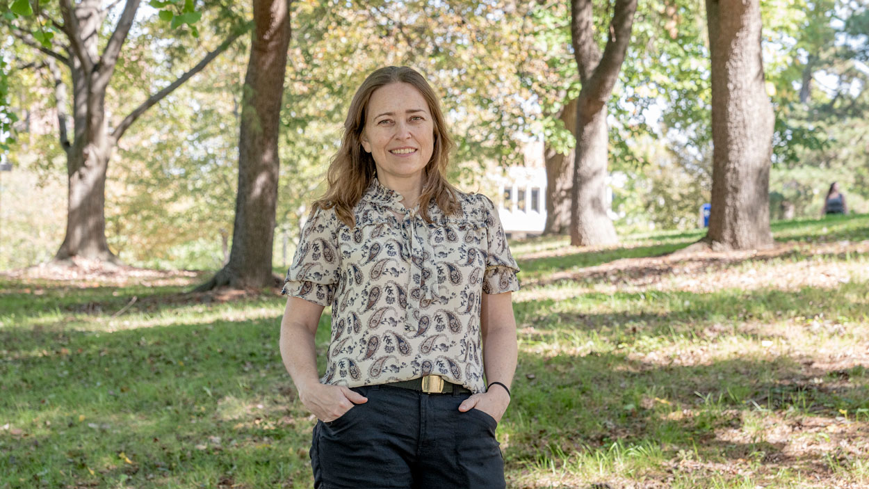 Jalene LaMontagne, the new E. Desmond Lee Endowed Professor in Botanical Studies