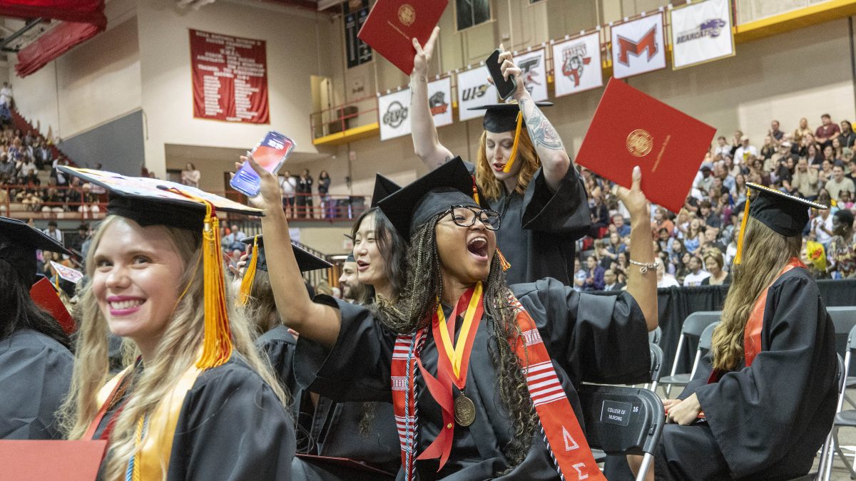 Students celebrate at commencement