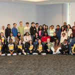 New UMSL international students gather with UMSL Global staff members