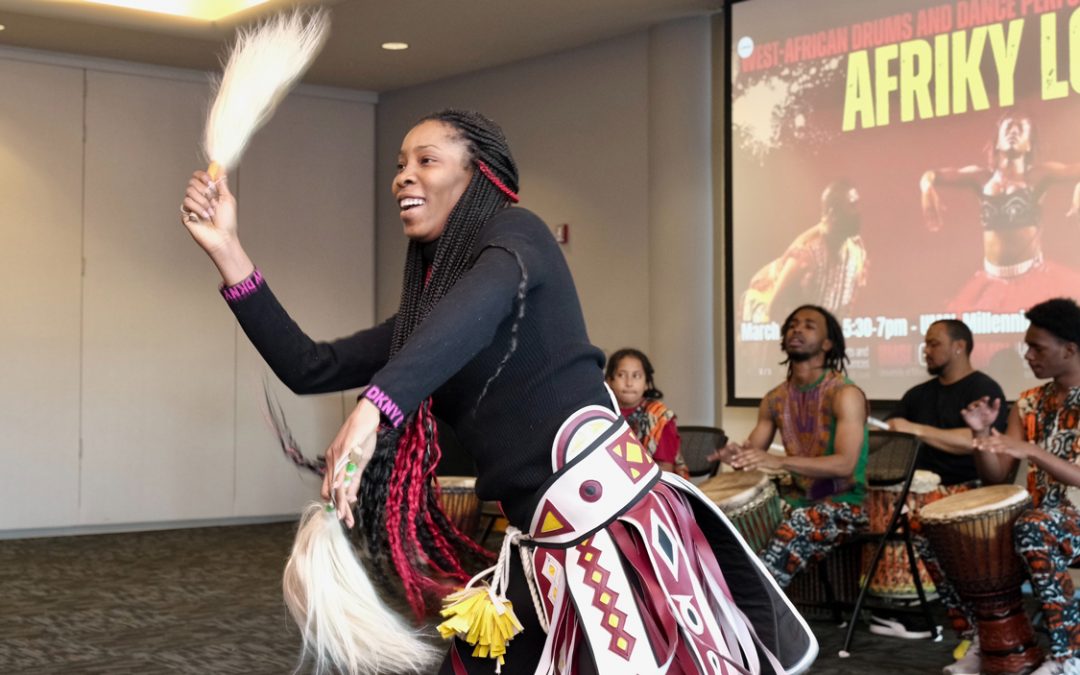 Afriky Lolo brings West African dance and drumming to UMSL campus