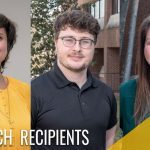 UMSL Hero Award recipients Antionette Sterling, Travis Wente and Jenny Martin