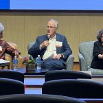 Todd Swanstrom speaks on a panel during a home repair symposium at the Federal Reserve Bank of St. Louis