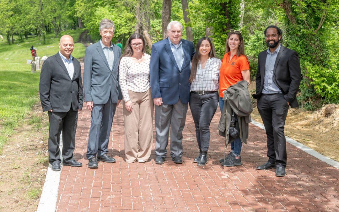 UMSL Engineering students celebrate opening of new Greenwood Cemetery access road