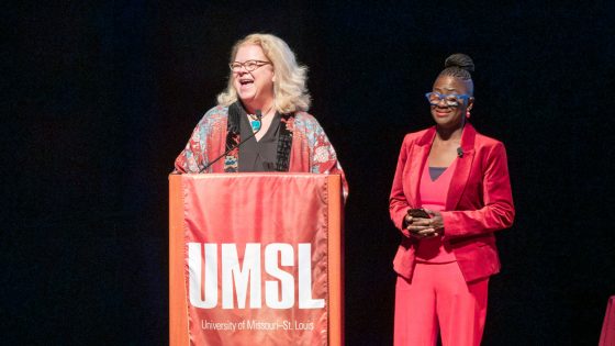 Chancellor Kristin Sobolik and FOCUS St. Louis CEO and President Yemi Akande-Bartsch