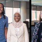 PCAOB scholarship winners Donnie Henderson, Taofeeqat Shittu and Autumn Starnes