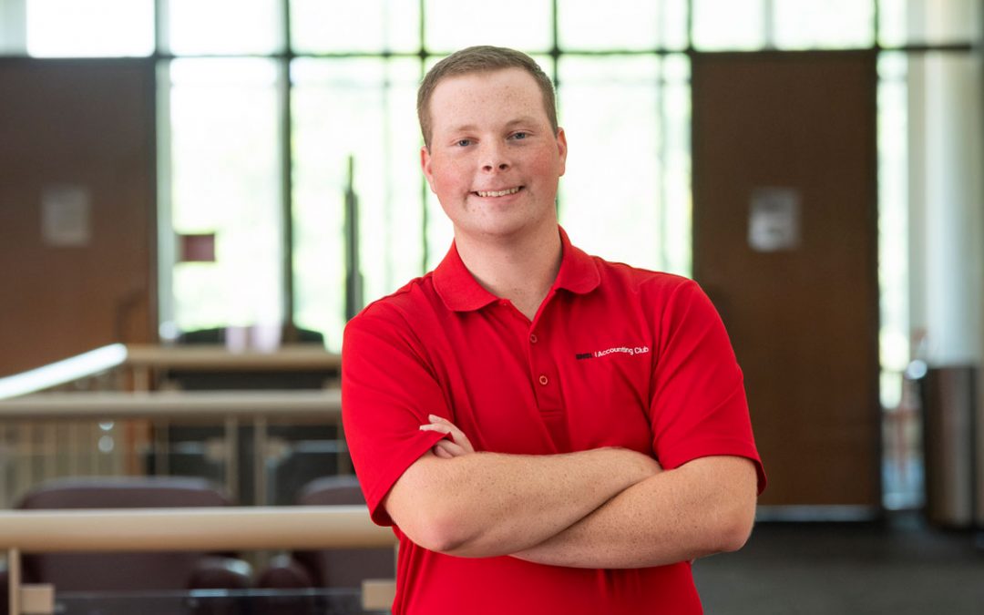 Accelerated Master’s student Grant Ebert filling big shoes as Accounting Club president