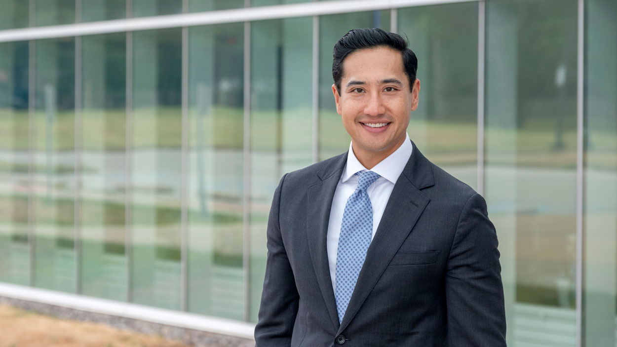 Dr. Paul Luong on the UMSL campus