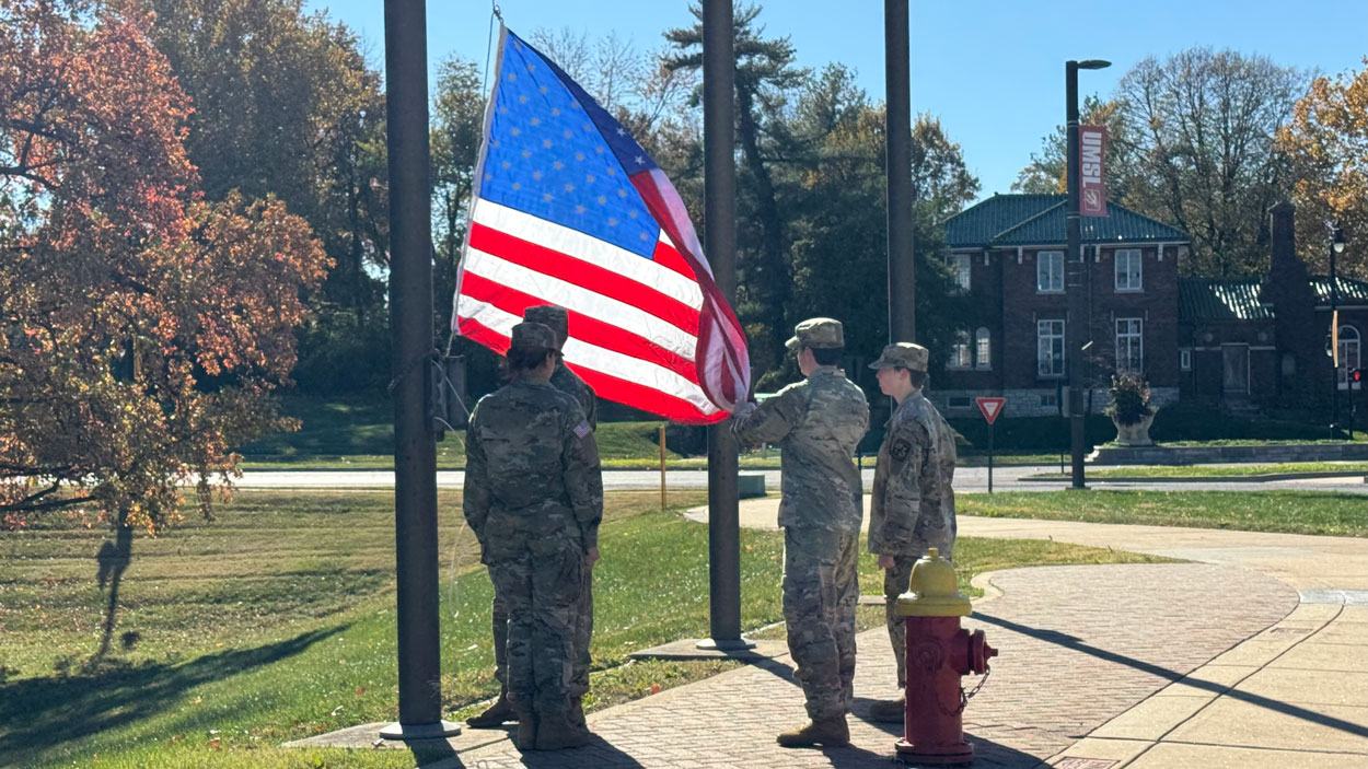 Veterans Day flag-raising ceremony