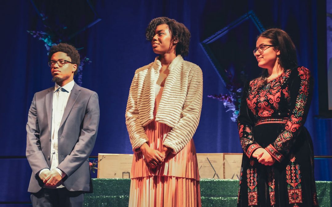 Bridge Program graduates and UMSL freshmen Kauthar Hammad, Taylor Moore and Marlo Shivers honored as Suggs Scholars