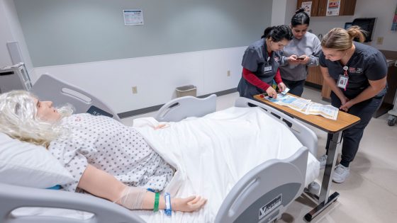 Students participate in escape room challenge in Nursing Simulation Center