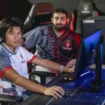 Triton esports players Yudin Gurung and Mahde Alkharabsheh in the Triton Esports Arena