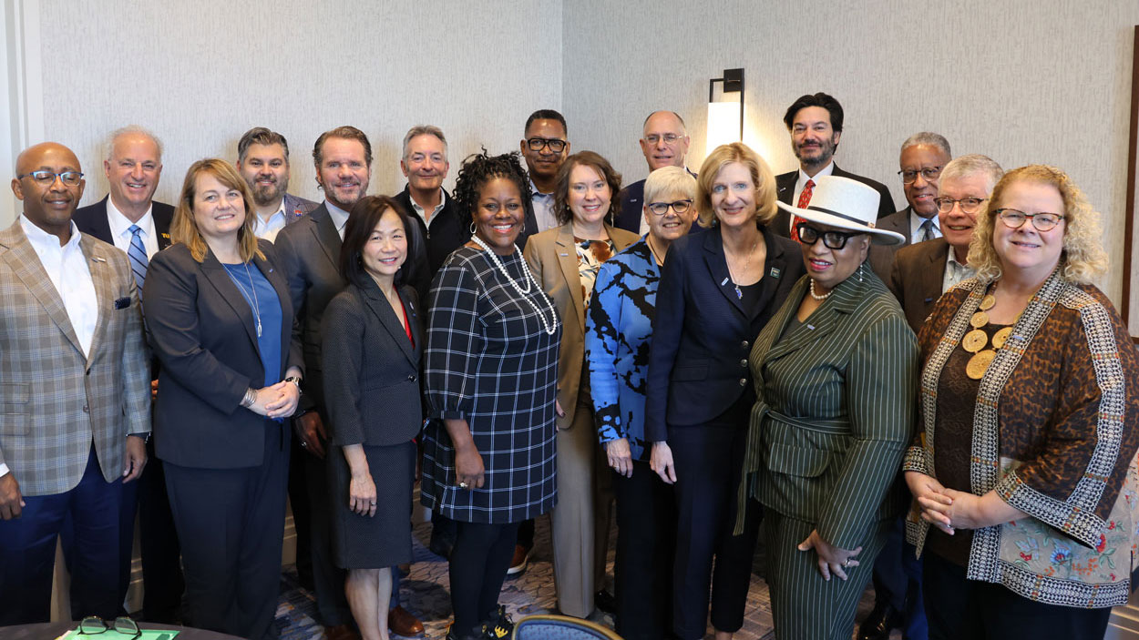 Chancellor Kristin Sobolik with CUMU Board
