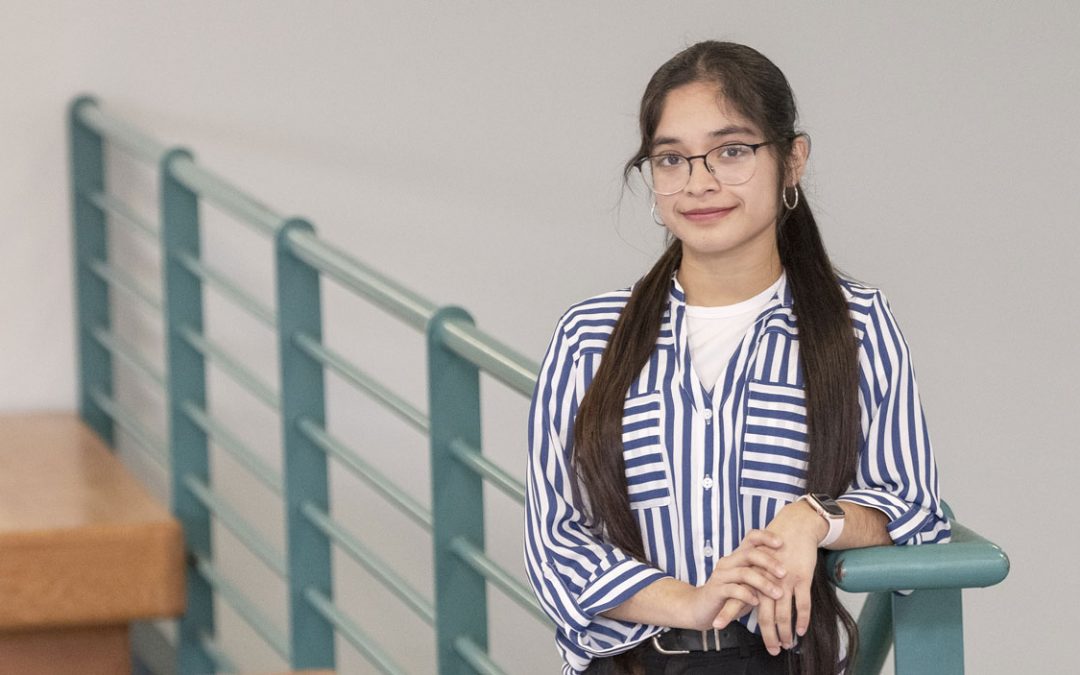 First-generation college graduate Alondra Mendez plans to pursue master’s in data analytics after earning bachelor’s in math