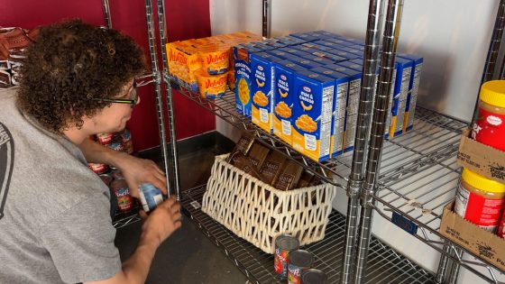 A shelf in the Triton Pantry