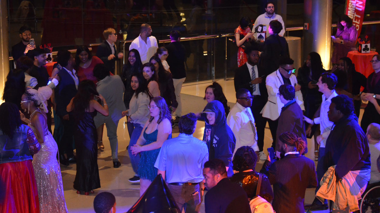 Students on the dance floor
