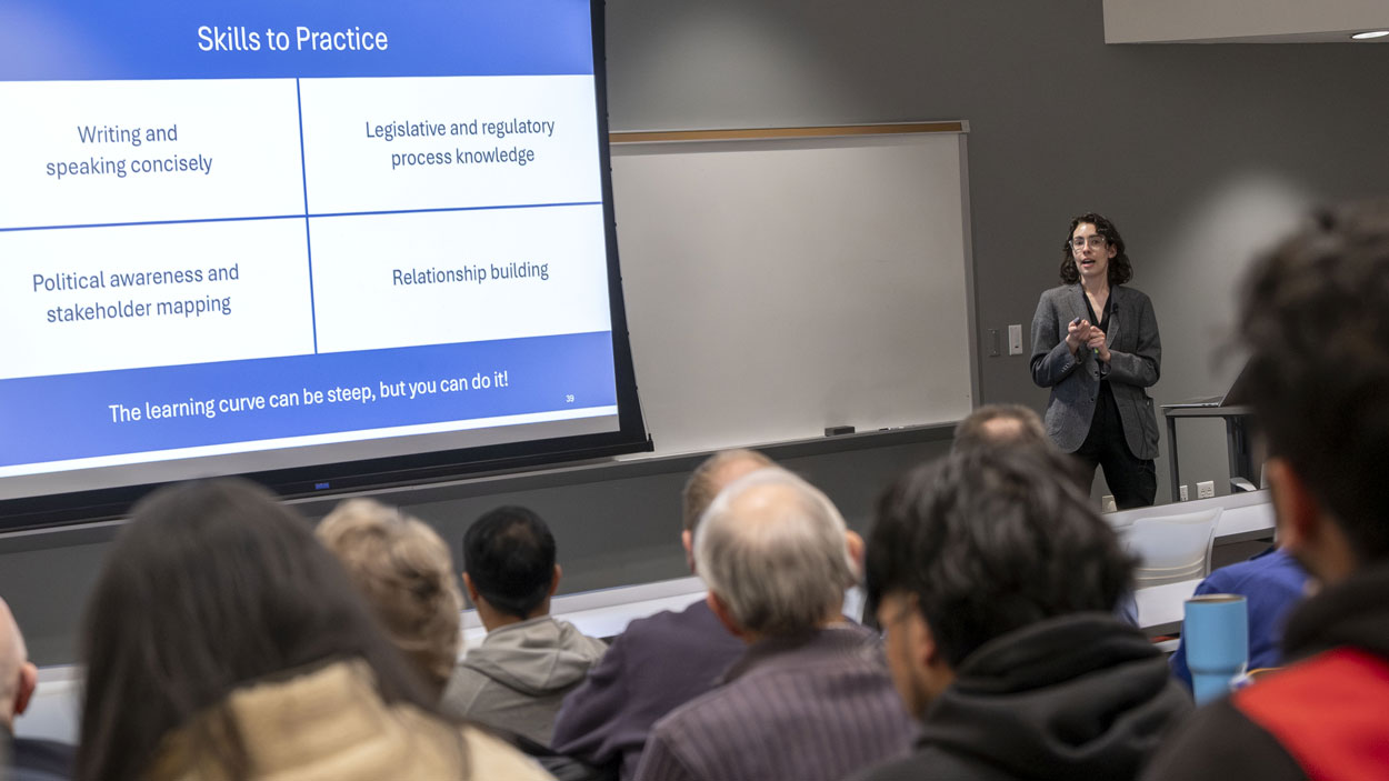 Max O'Connor, science policy lecture