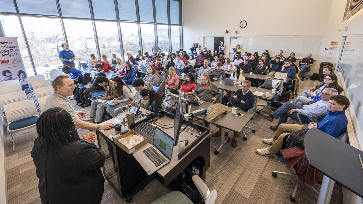 Participants gathered for the 2026 Supply Chain Case Competition.
