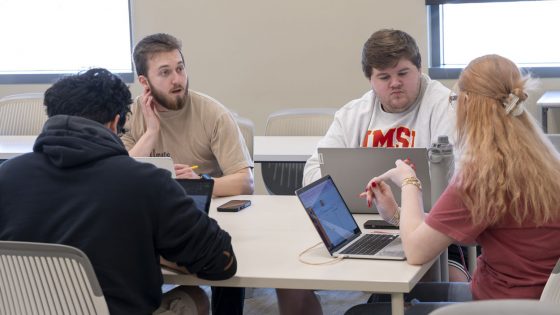 UMSL students participate in the Supply Chain Case Competition on Friday.