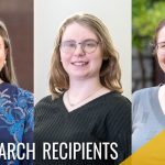 March 2026 UMSL Hero Award recipients Madeline Siener, Sydne Sewald and Kate Votaw