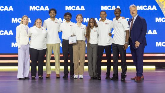 UMSL students at the MCAA convention