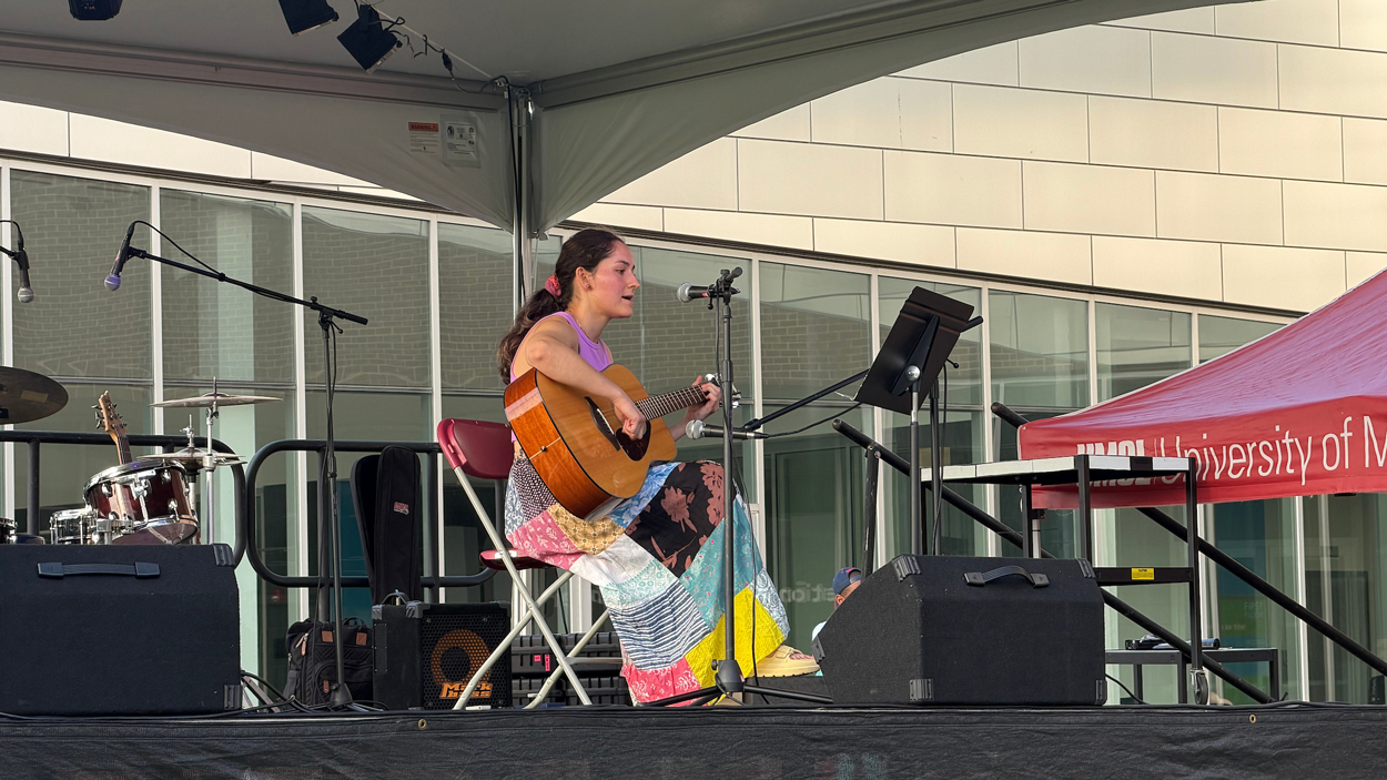 Lauren Johns performs during the Sunset Concert. 