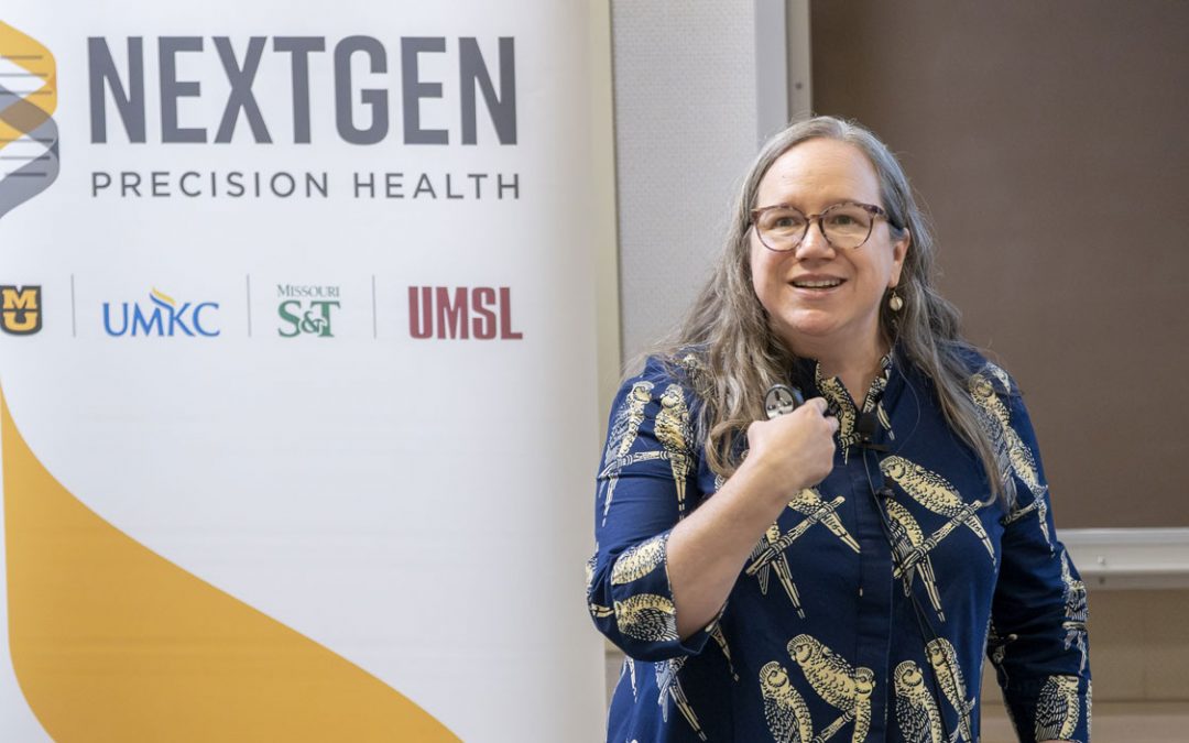 Biologist Aimee Dunlap discusses research on the ecology and evolution of learning as part of NextGen Precision Health Discovery Series