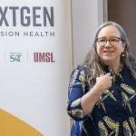 Aimee Dunlap speaking during the NextGen Precision Health Discovery Series