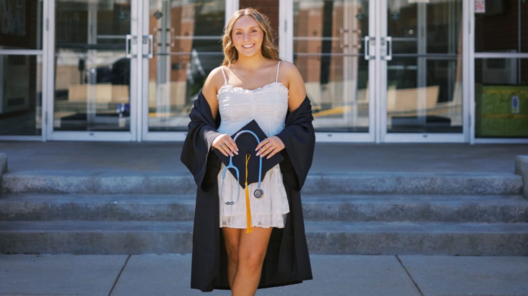 BSN graduate Haley Horan working as labor and delivery nurse at Mercy Hospital