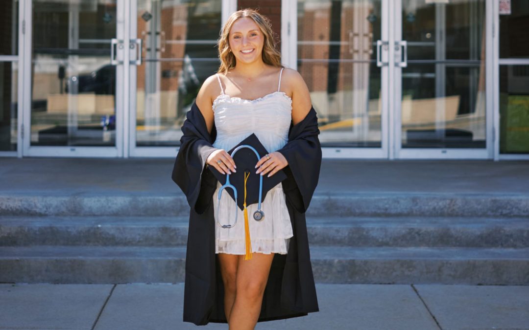 BSN graduate Haley Horan working as labor and delivery nurse at Mercy Hospital