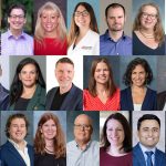 (top row, from left) Melinda Bier, Jaleh Fazelian, Robert Cote, Natalie Bolton, Coral Dundon, Timothy Abeln, Michelle Barrier, Temidayo Akenroye and Ueda Keiko; (second row, from left) Anita Manion, Lav Gupta, Trilce Encarnación, Perry Drake, Kristy Brann, Rachel Winograd, Rob Wilson and Alicia Hutchings; (bottom row, from left) Matthew Taylor, So Rin Kim, Timothy Dombrowski, Courtney McDermott, Tim Nelson, Stephanie Van Stee, Vivek Singh, Diane O'Brien and Stephen Bagwell.