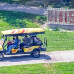 Triton leader guides a campus tour