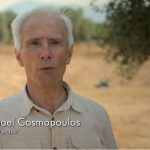 Michael Cosmopoulos talking to National Geographic at Iklaina