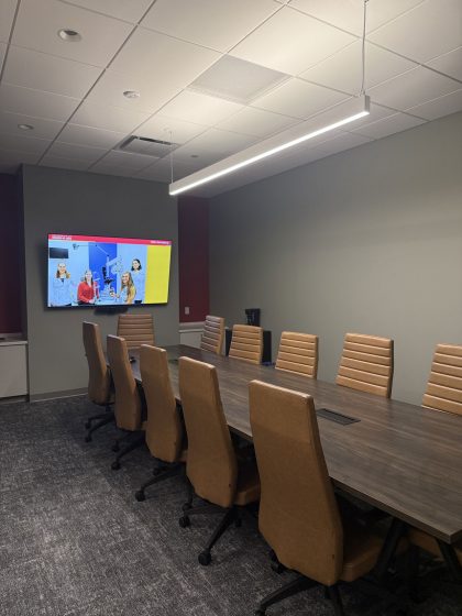Optometry conference room in J.C. Penney Building