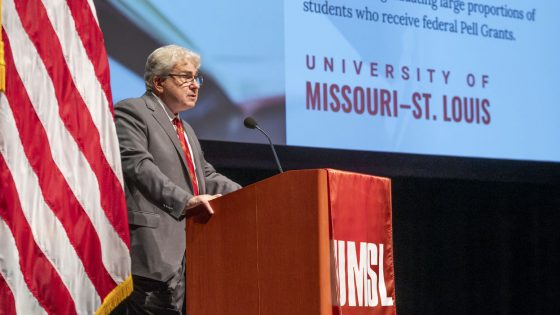 Interim Chancellor Chris Spilling discusses some of UMSL's successes over the past year, including its top 100 ranking on U.S. News & World Report's list of "Top Peformers on Social Mobility."