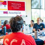 Angela Truesdale speaks to students