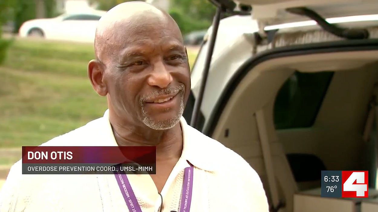 Donald Otis, an overdose prevention coordinator with UMSL's Addiction Science Team